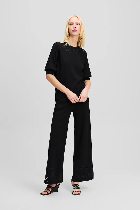 Karl Lagerfeld pulover negru A2W20040