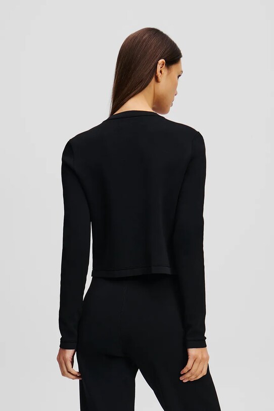 Karl Lagerfeld kardigan A2W18028 czarny SS25