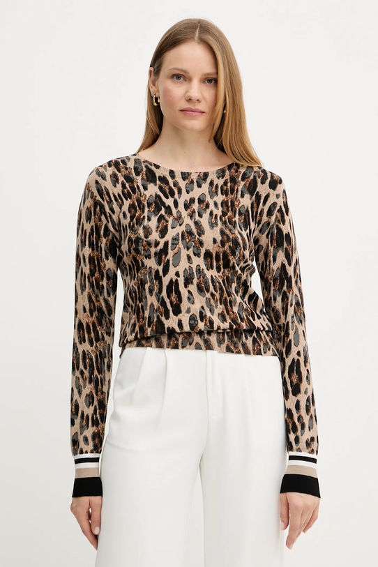 Svetr Morgan MPARTY kulatý béžová MPARTY