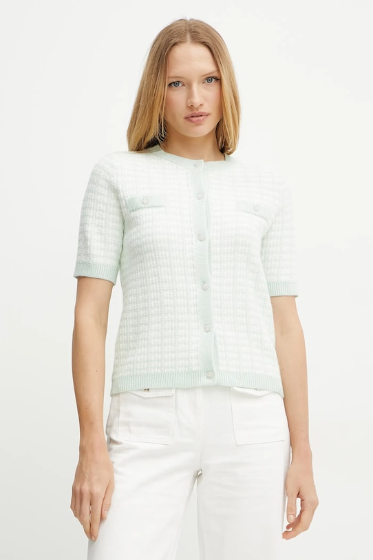 Morgan cardigan MORESA cu modele verde MORESA