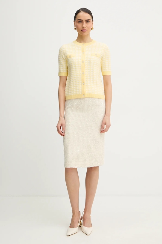 Morgan kardigan MORESA MORESA żółty AW25