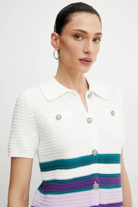 Morgan kardigan bawełniany MICHALI biały MICHALI