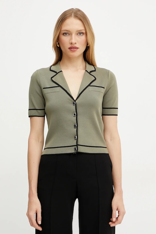 Kardigán Morgan MEDIN tenká zelená MEDIN