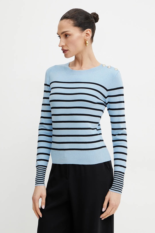 Morgan pulover MTERA subtiri albastru MTERA