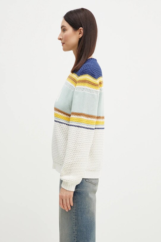 Napapijri sweter bawełniany D-Aulla NP0A4IL688S1 multicolor SS25