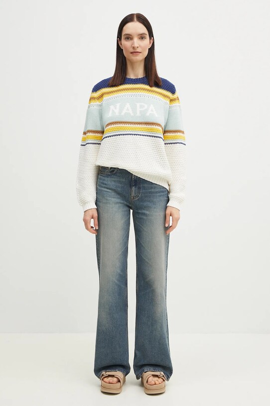 Napapijri sweter bawełniany D-Aulla NP0A4IL688S1 multicolor