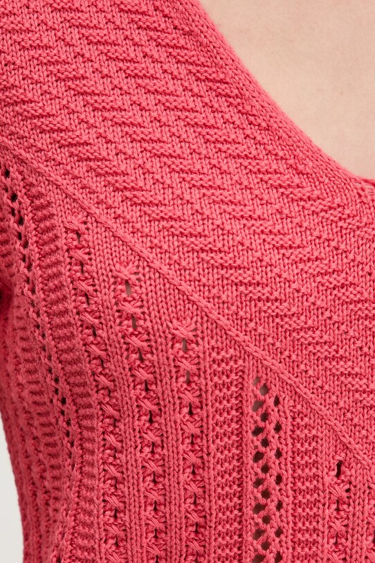 United Colors of Benetton sweter 143CD402Y różowy