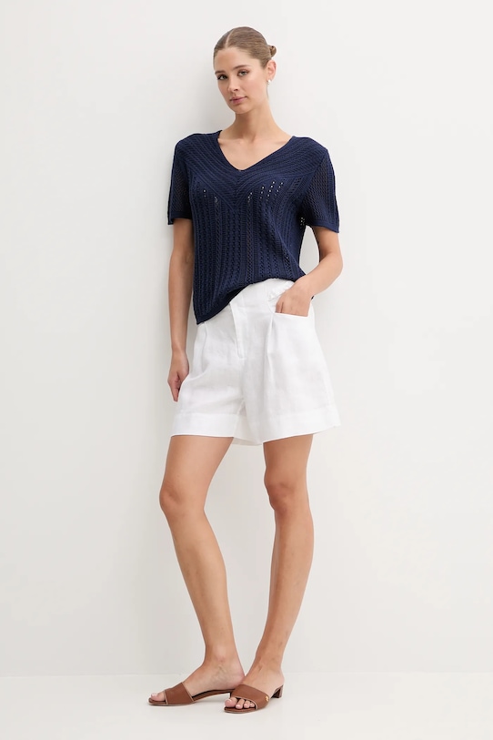 United Colors of Benetton pulover 143CD402Y bleumarin SS25