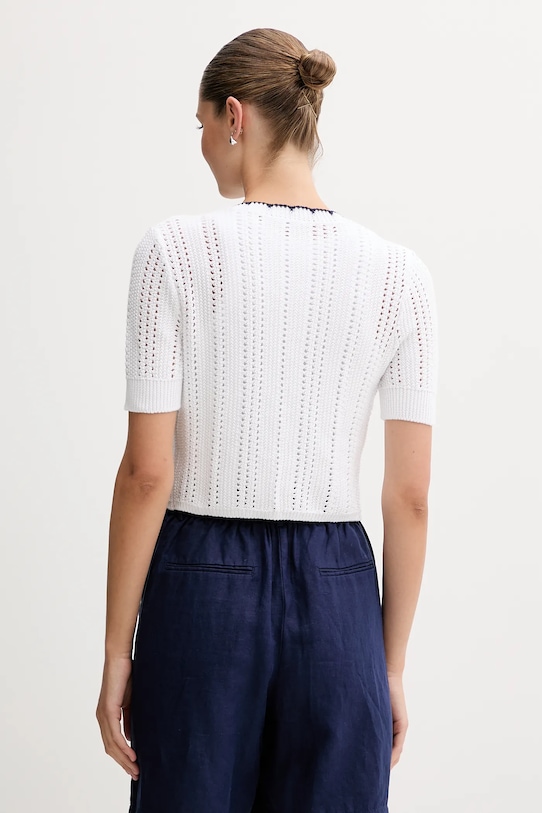 Abbigliamento United Colors of Benetton cardigan in cotone 1594E501Z bianco