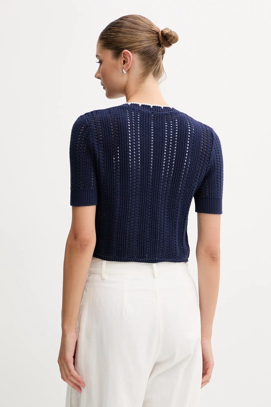 Îmbrăcăminte United Colors of Benetton cardigan din bumbac 1594E501Z bleumarin