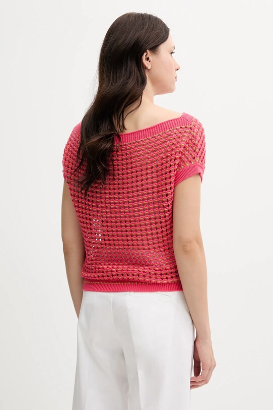 Odzież United Colors of Benetton sweter bawełniany 1394E10DW różowy