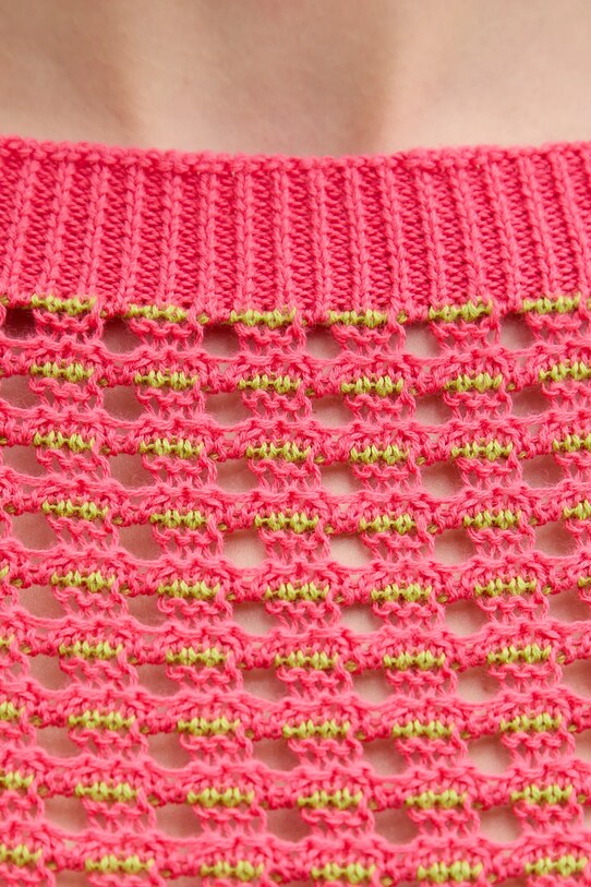 United Colors of Benetton sweter bawełniany 1394E10DW różowy