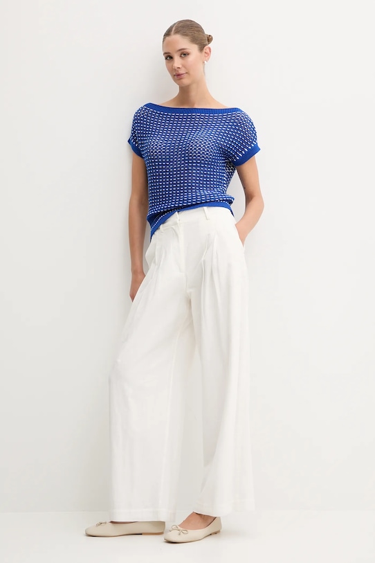 United Colors of Benetton sweter bawełniany 1394E10DW niebieski SS25