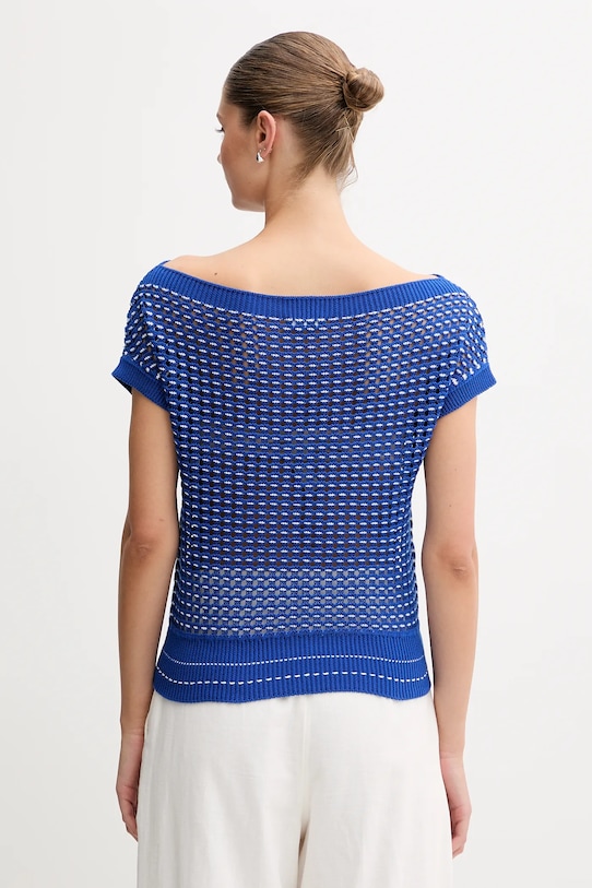 Odzież United Colors of Benetton sweter bawełniany 1394E10DW niebieski