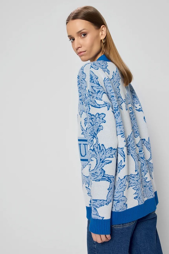 Îmbrăcăminte Bizuu cardigan din bumbac FLORANA FLORANA.NIEBIESKI.SS25 albastru