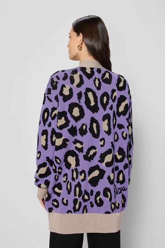 Odzież Bizuu kardigan bawełniany SANLEO SANLEO.FIOLETOWY.SS25 fioletowy