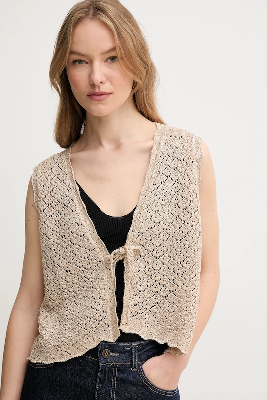 Hoss Intropia kamizelka beżowy 6389002