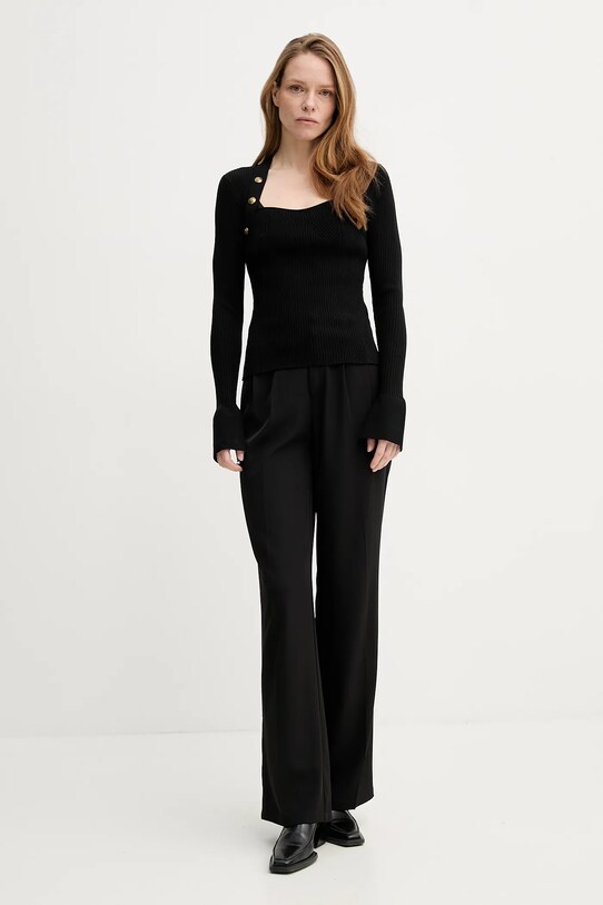 The Kooples pulover FPUL30090K negru SS25