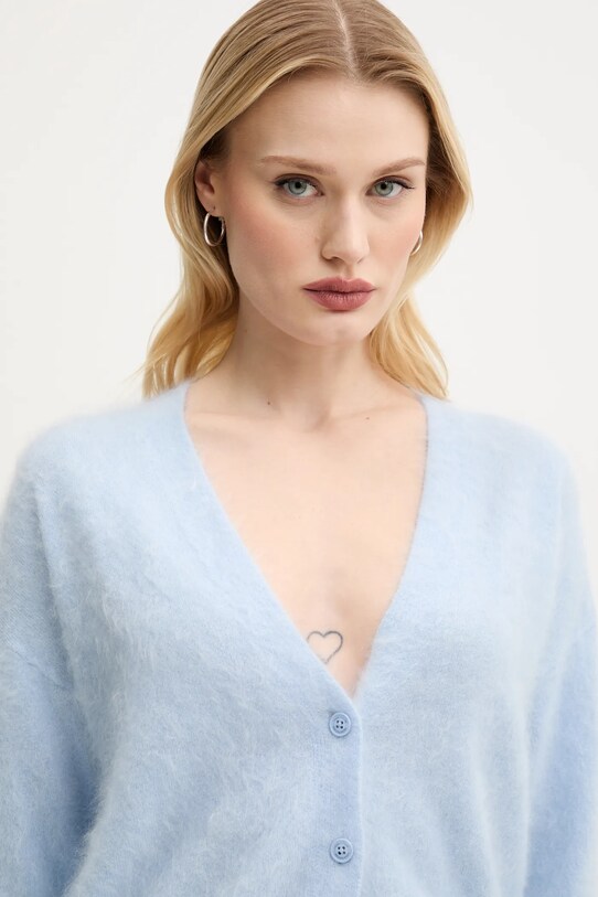 Μάλλινη ζακέτα FROM FUTURE μπλε WPC02579