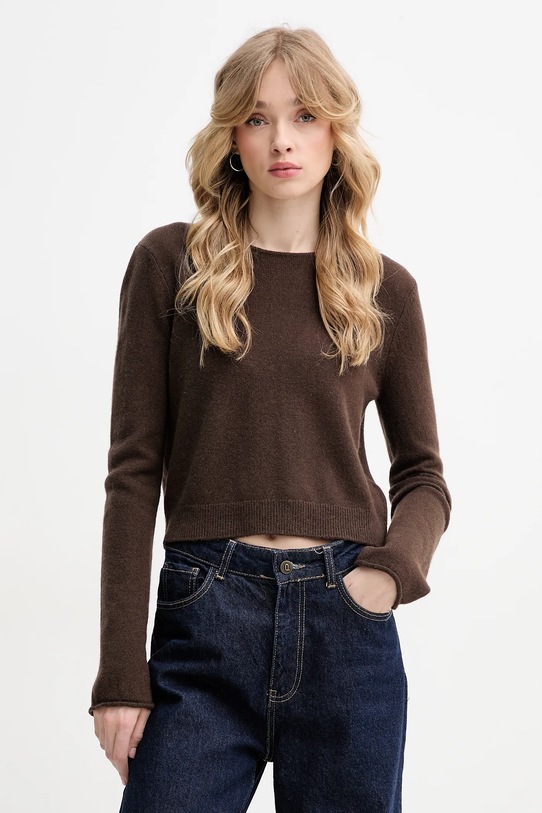 FROM FUTURE pulover de cașmir subtiri maro WTO02647