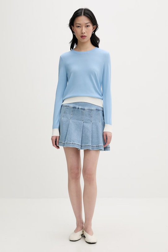 From Future sweter damski wełniany WPR00573 niebieski SS26