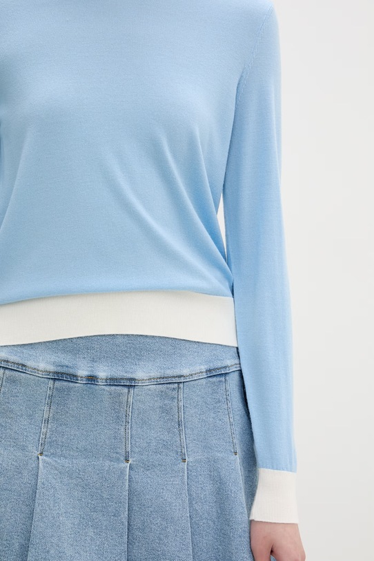 From Future sweter damski wełniany WPR00573 niebieski