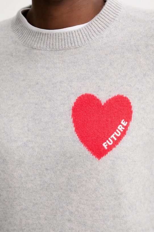 FROM FUTURE sweter kaszmirowy WPR01195 szary