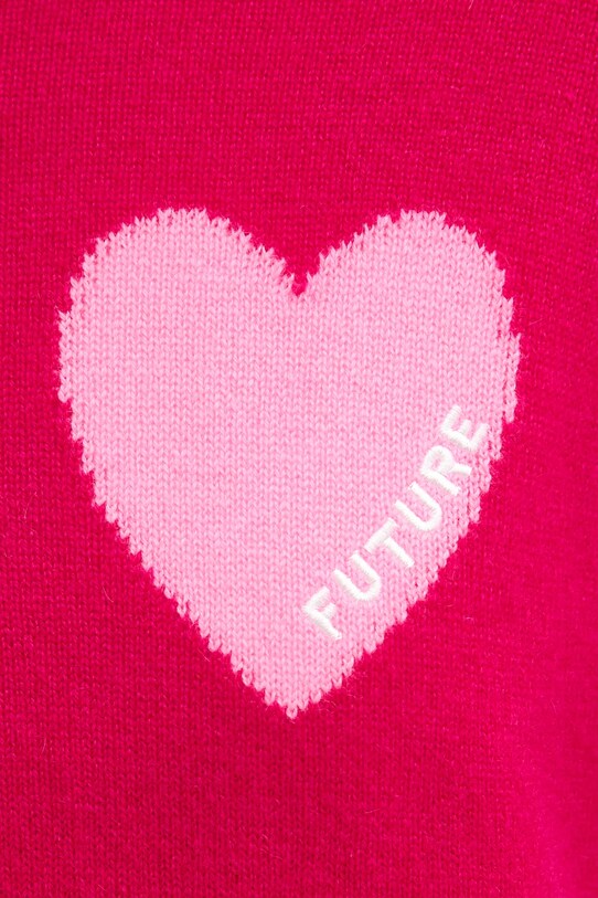 FROM FUTURE sweter kaszmirowy WPR01195 różowy