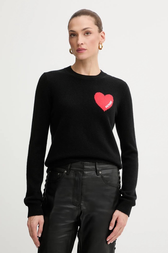 FROM FUTURE sweter kaszmirowy czarny WPR01195
