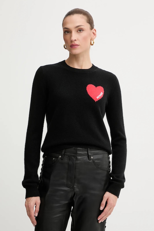 Кашемировый свитер FROM FUTURE чёрный WPR01195