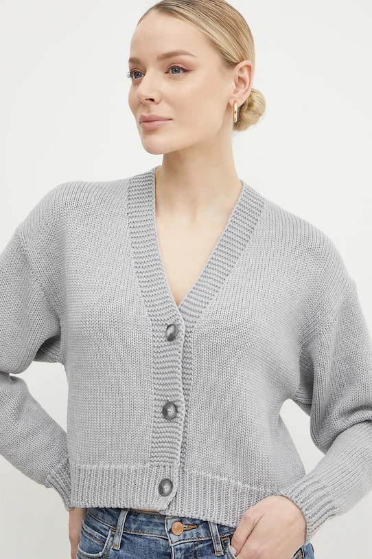 Vlněný svetr La Mania šedá NATIE