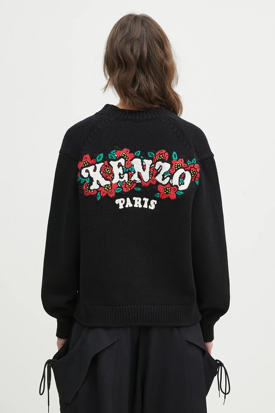 Μάλλινη ζακέτα Kenzo x Verdy μαλλί μαύρο FF52CA4773CX.99J