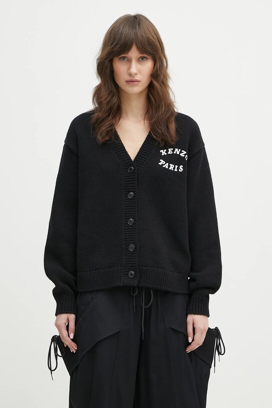Îmbrăcăminte Kenzo cardigan din lana x Verdy FF52CA4773CX.99J negru