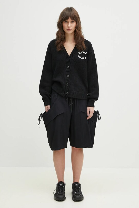 Kenzo cardigan din lana x Verdy FF52CA4773CX.99J negru