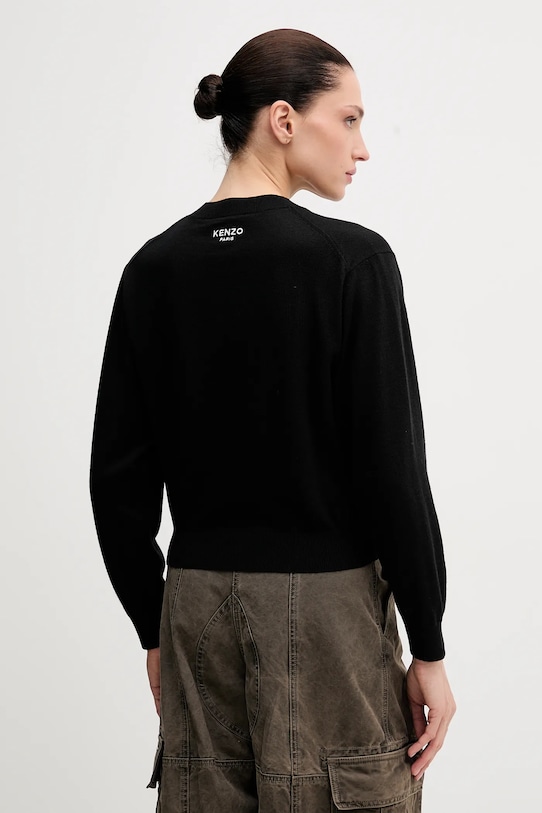 Îmbrăcăminte Kenzo cardigan din lână Pop FF52CA4823LB.99J negru