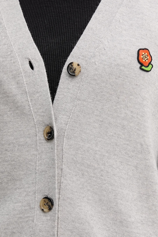 Kenzo cardigan din lână Pop FF52CA4833LB.93 gri
