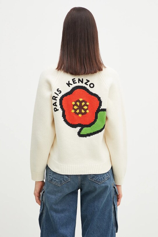 Oblečení Vlněný svetr Kenzo Pop FF52CA4983LA.02 béžová