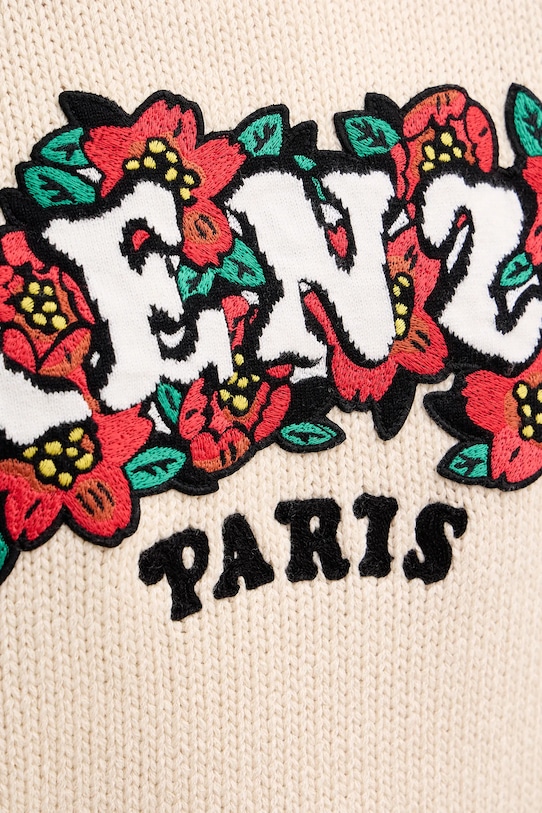 Kenzo sweter wełniany x Verdy FF52PU4913CX.02 beżowy