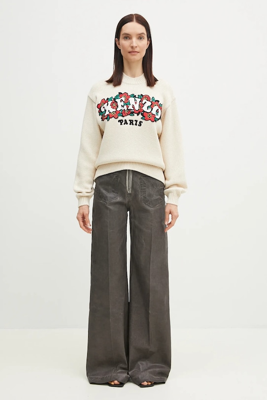 Vuneni pulover Kenzo x Verdy FF52PU4913CX.02 bež