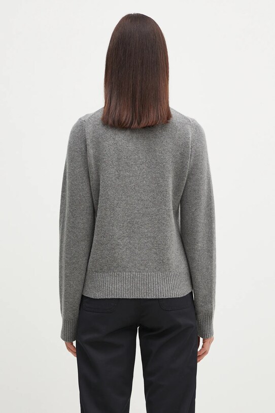 Oblečení Vlněný svetr GANNI Graphic Wool Mix Bunny K2502 šedá