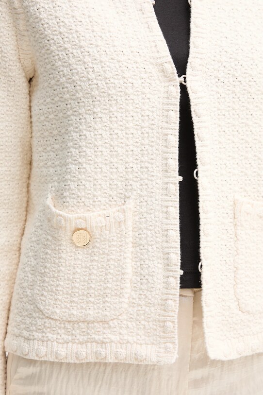 Pedro del Hierro cardigan din bumbac bej 3519547
