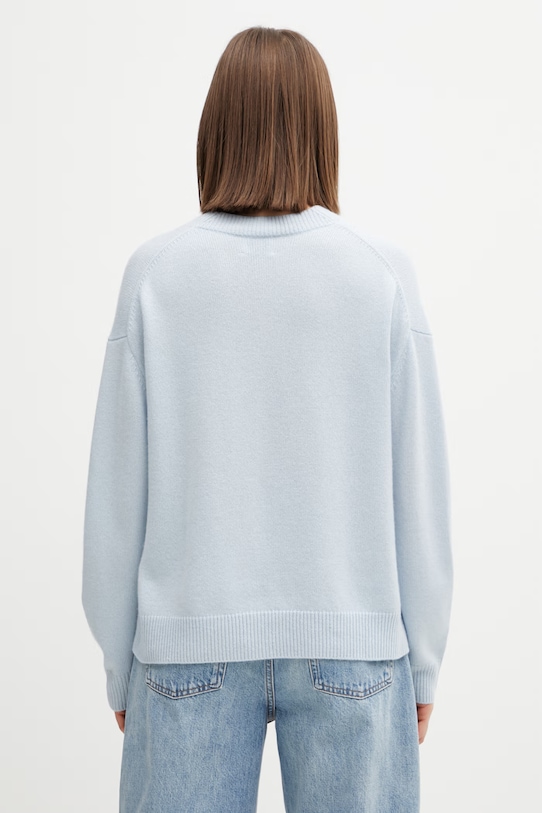 Odzież Anine Bing Lee Crew Sweater sweter kaszmirowy damski A.09.10662 niebieski