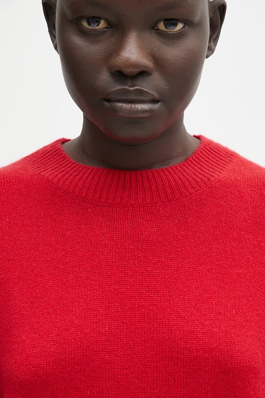 Кашмирен пуловер Anine Bing Lee Crew Sweater червен A.09.10662