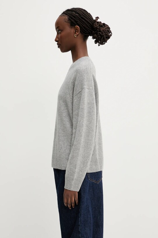 Anine Bing maglione in cachemirie Lee Crew Sweater A.09.10662 grigio SS25