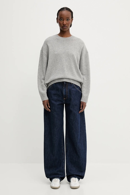 Anine Bing maglione in cachemirie Lee Crew Sweater A.09.10662 grigio