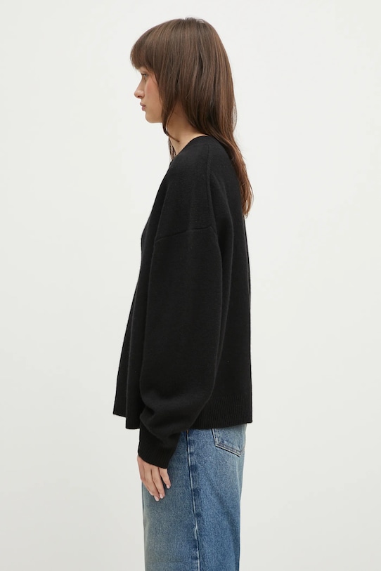 Anine Bing sweter kaszmirowy Lee Sweater A.09.3280 czarny SS25