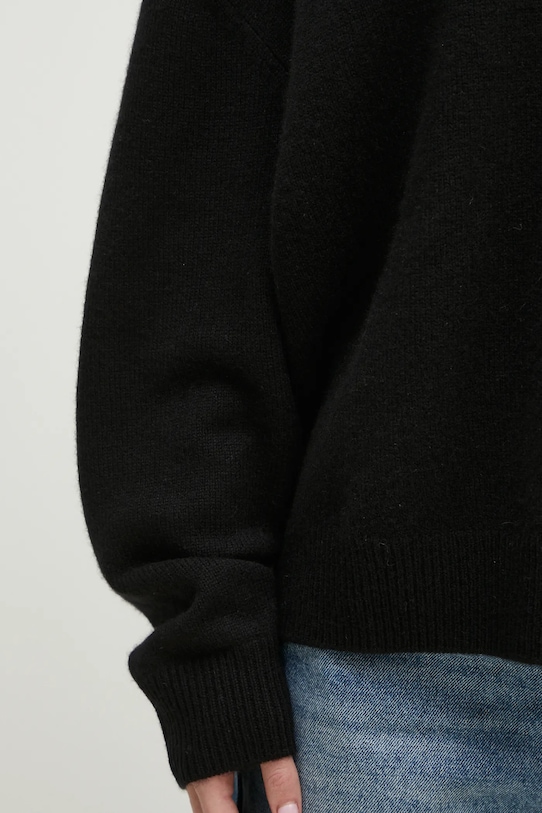 Anine Bing sweter kaszmirowy Lee Sweater czarny A.09.3280