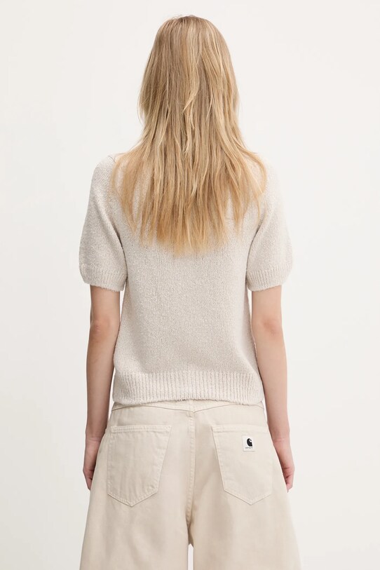 Oblečení Hedvábný kardigan Our Legacy Shrunken Cardigan W2253SO béžová