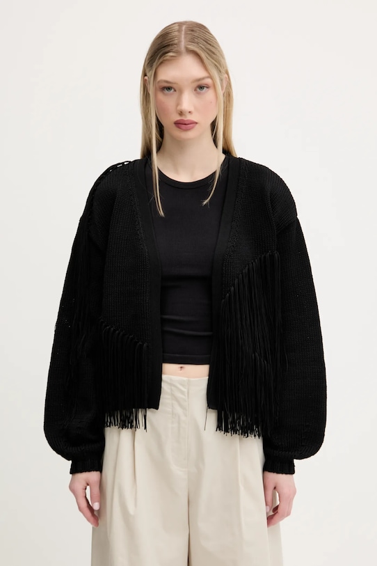 Bimba Y Lola cardigan a maglia pesante nero 251BR7310.10000