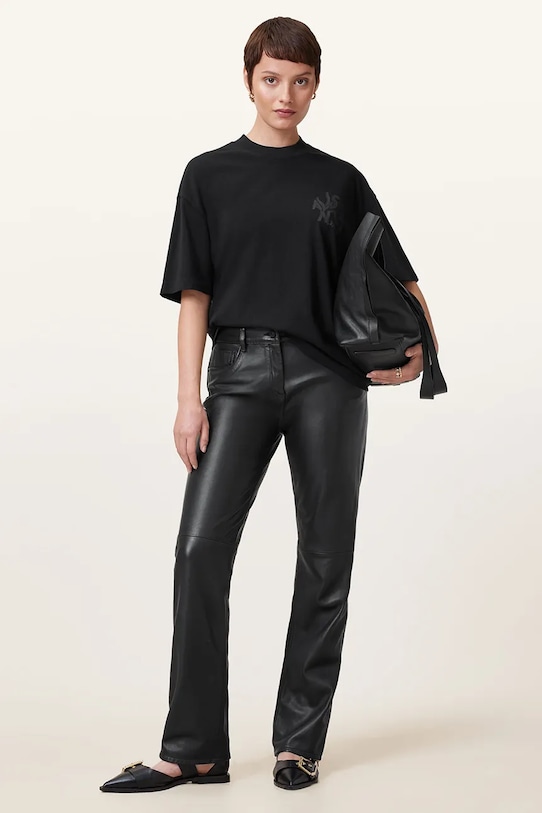 AllSaints tricou din bumbac ORLANDO ETTA W267JB negru